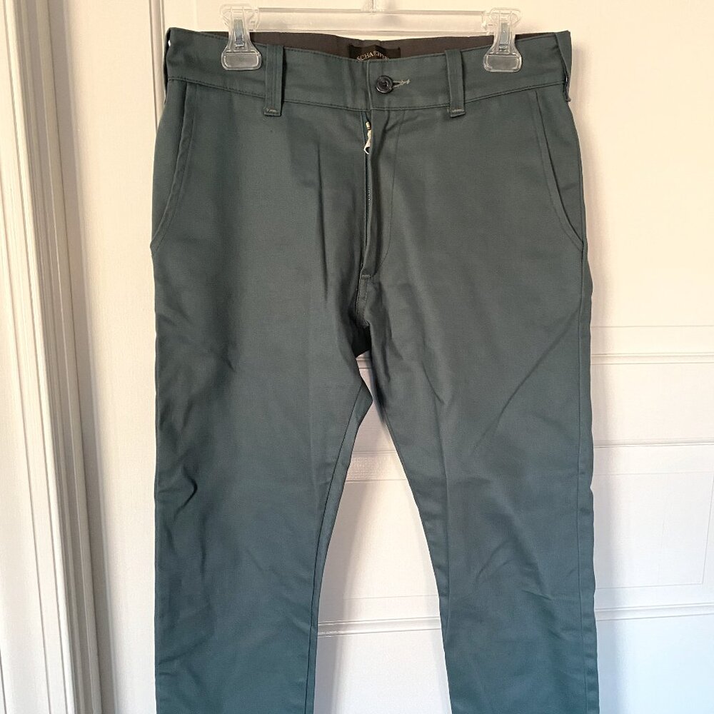 Schaeffer's Garment Hotel Japanese Aqua Teal USA Chino Pants 31